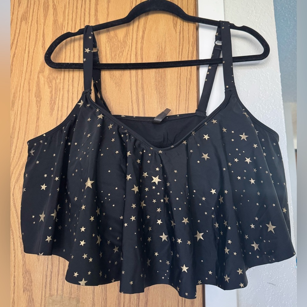 Wireless Flounce Bikini Top